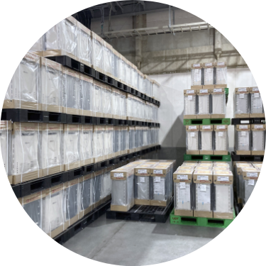 キンライサーでは国内主要メーカーの商品を大量に仕入れることで常に豊富な在庫を保有し、お客様に安く提供することが可能です。